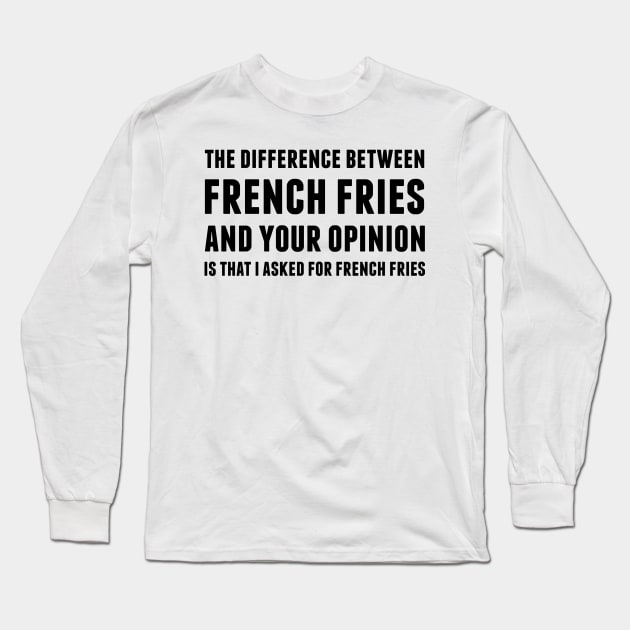 French Fries Long Sleeve T-Shirt by alliejoy224